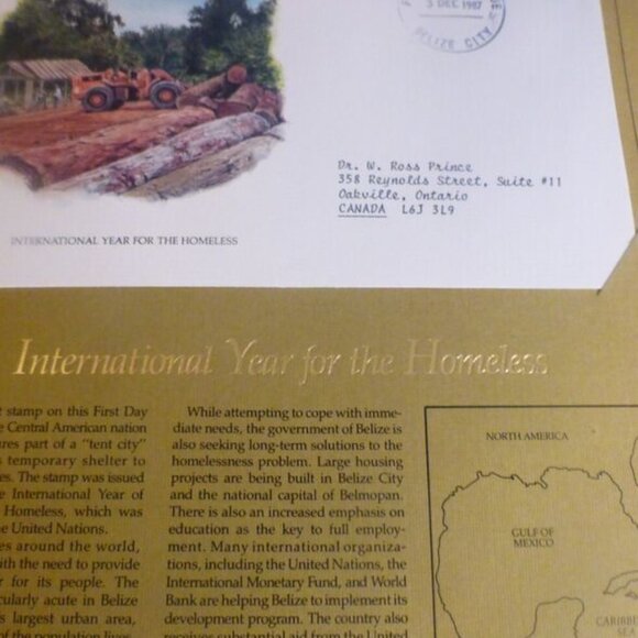 First Day Covers From Around The World STAMP ALBUM Old Stamp Collection Book - Picture 9 of 16
